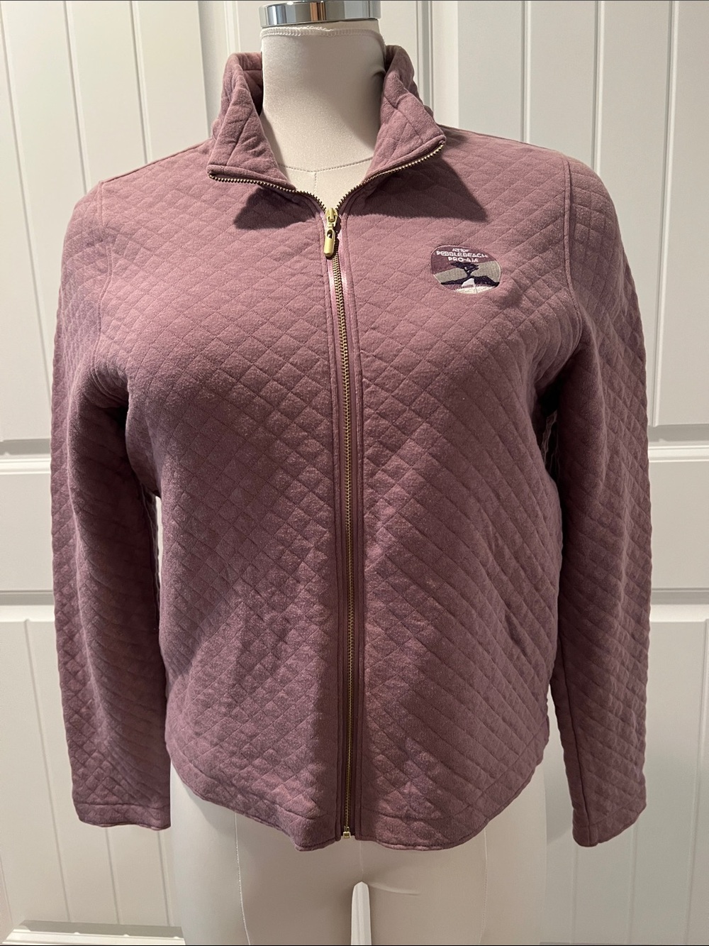 AT&T Pebble Beach Pro-Am Quilted Full-Zip Jacket in Dusty Rose